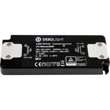 Příslušenství pro svítidlo LIGHT IMPRESSIONS Deko-Light LED-napájení FLAT, CC, UT700mA/20W konstantní proud 700 mA IP20 2-29V DC 1,40-20,00 W - LIGHT IMPRESSIONS IMPR 862228