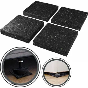 Obraz 4x ANTIVIBRAČNÍ PODLOŽKY POD PRAČKU/NÁBYTEK TLUMIČE - SNÍŽENÍ HLUKU