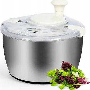 odstředivka na salát Odstředivka na salát 5l Sušička na salát z nerezové oceli