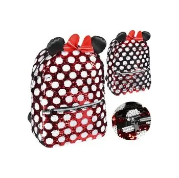 Dětský batoh Disney Minnie Mouse Roztomilý stylový batoh s flitry 40 cm AP0007 univerzální