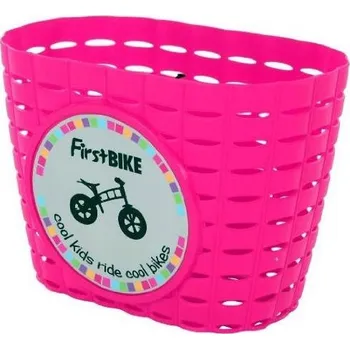 Odrážedlo FirstBike košík růžový