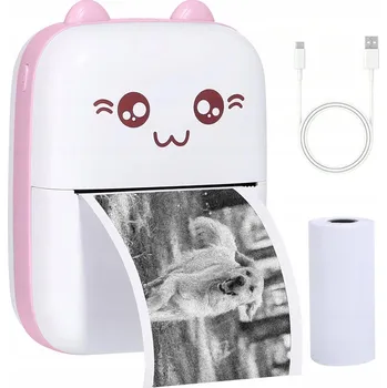 IP kamera MINI TERMOTISKÁRNA BEZDRÁTOVÁ PŘENOSNÁ DRUKUŚ PRO TISK FOTEK A POZNÁMEK