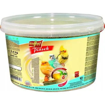 Vitapol Citronový písek pro ptáky papoušky - kyblík 5,4 kg