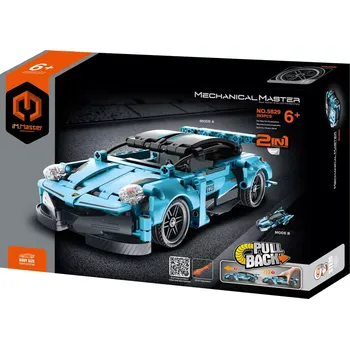 ostatní stavebnice iM.MASTER 2v1 auto na zpětné natažení plast 293 ks
