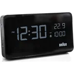 ČERNÝ KLASICKÝ BUDÍK BRAUN BC20B S ALARMEM, AUTOMATICKÝM PODSVÍCENÍM A 2 x USB-C