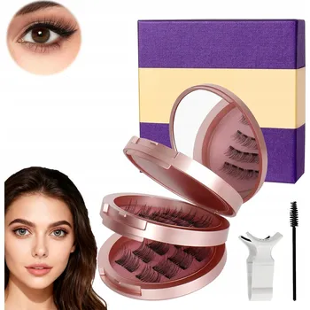 Péče o řasy a obočí MAGNETICKÉ UMĚLÉ ŘASY SADA 8 PÁRŮ aplikátor + Pomocný klip