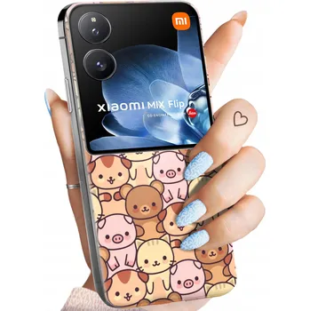 Pouzdro na mobilní telefon Zadní Kryt Hello Case pro Xiaomi Mix Flip béžový