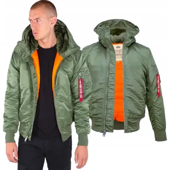 Pánská bunda Bunda s s kapucí Alpha Industries MA-1 158104 01 Sage Green 3XL
