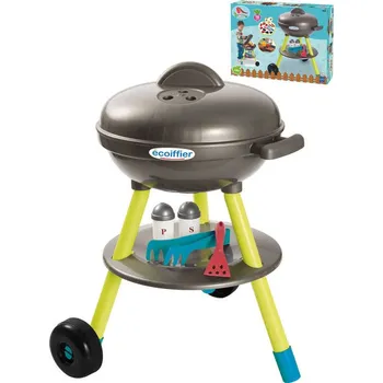 Dětská kuchyňka ECOIFFIER Baby gril zahradní kulatý set s maketami potravin a nástroji plast | 21