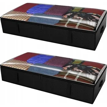 Úložný box 4x ORGANIZÉR NA OBLEČENÍ, POVLEČENÍ POD POSTEL DO SKŘÍNĚ SADA - PROSTORNÉ TAŠKY