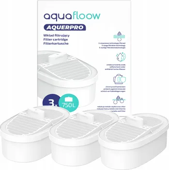 vodní filtr Filtr AquaFloow Aquerpro do konvice a dávkovače Waterdrop, náhradní, 3 ks