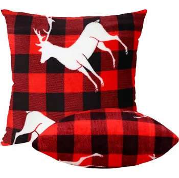 Polštář POVLEČENÍ NA POLŠTÁŘ 40x40 VÁNOČNÍ SVÁTEČNÍ DEKORATIVNÍ DÁREK