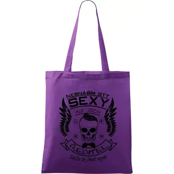 Nesnáším být sexy - ředitel - Taška bavlněná - 42 x 38 cm ( Fialová )