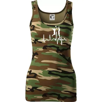 EKG volejbalisti muži - Dámské Maskáčové tílko - 2XL ( Hnědý maskáč )