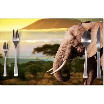 prostírání Sablio Prostírání Slon z profilu: 40x30cm