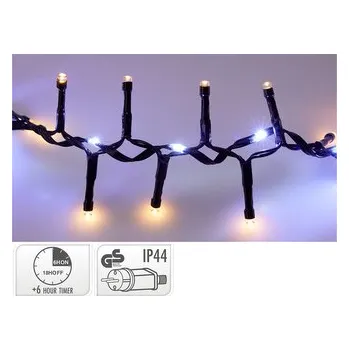 Vánoční dekorace Světelný řetěz 1410 LED studená/teplá bílá, délka 20 m, venkovní. 230 V, efekt vodopádu