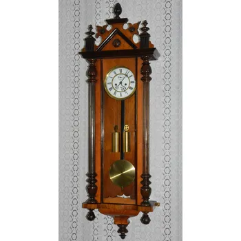 Hodiny Gustav Becker Starožitné 2-závažové hodiny r1895 Výška 124 cm Šířka 41 cm