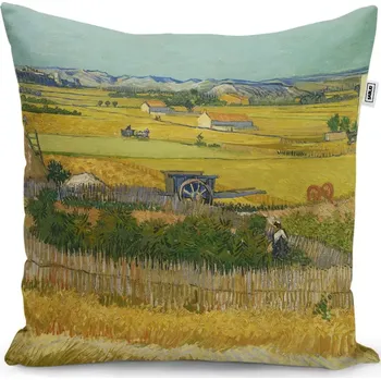Polštář Sablio Polštář Sklizeň - Vincent van Gogh - 60x60 cm