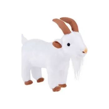 plyšák Plyšová bílá koza 38 cm 13992