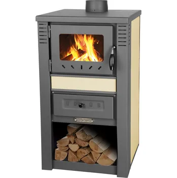 Krbová kamna STREND PRO Kachle Nova Ceramic, 7,5 kW, 120 mm, béžová