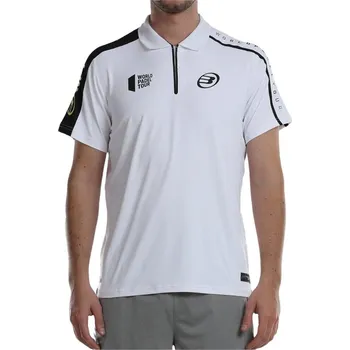 Pánské tričko BULLPADEL Pánská polokošile s krátkým rukávem Bullpadel Liceo Bílý S BÍLÁ