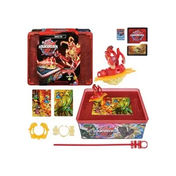 Figurka Bakugan-sběratelská plechovka s figurkami a kartami ZA5994 univerzální