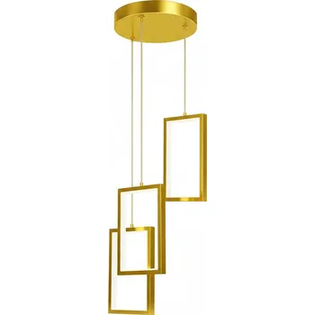 Toolight Závěsné moderní LED osvětlení Rectangle D110 LHJ088-3CP zlaté