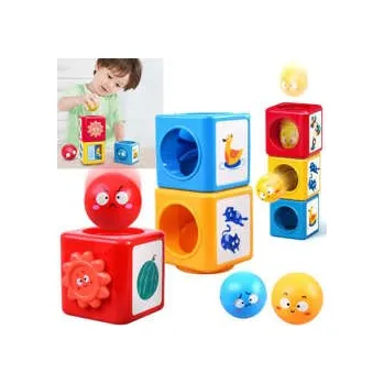 Hračka pro nejmenší Třídicí věž s barevnými kuličkami ZA4538