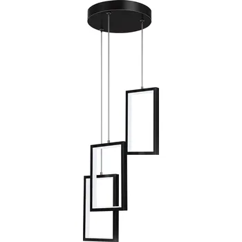 Toolight Závěsné moderní LED osvětlení Rectangle D103 LHJ087-3CP černé
