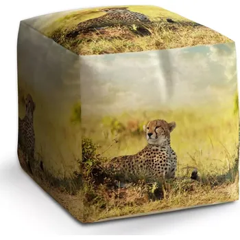 Taburet Sablio Taburet Cube Gepard: 40x40x40 cm