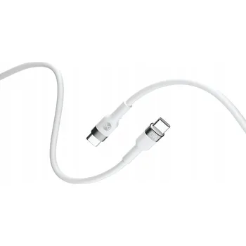 Datový kabel Kabel Forever USB-C - USB-C 1 m bílý