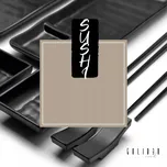 8X SADA NA VÝROBU SUSHI OPAKOVANĚ POUŽITELNÝ NÁDOBÍ TALÍŘ JAPONSKÉ HŮLKY