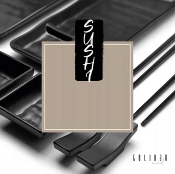 Talíř 8X SADA NA VÝROBU SUSHI OPAKOVANĚ POUŽITELNÝ NÁDOBÍ TALÍŘ JAPONSKÉ HŮLKY