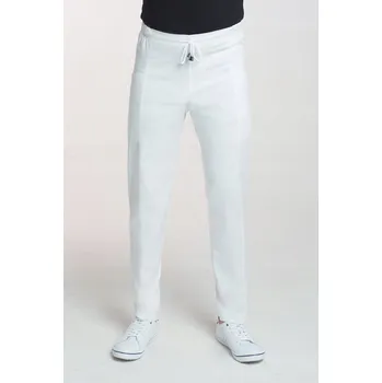 Pánské kalhoty Pánské elastické zdravotnické kalhoty bílé Martex M-201X 60