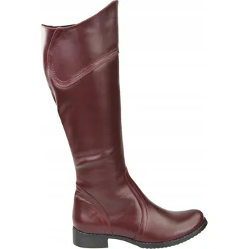 Dámské kozačky Elitabut dámské kozačky pod koleno s plochým podpatkem, velikost 40