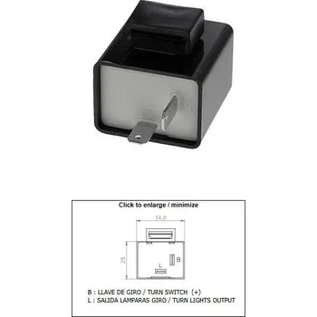 Elektroinstalace pro motocykl PŘERUŠOVAČ BLINKRŮ DZE SUZUKI (6V) (38610-H23450H-000)