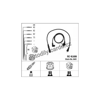 Zapalovací kabel Sada kabelů pro zapalování NGK RC-VL608 - VOLVO