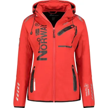 Dámská softshellová bunda Geographical Norway dámská softshellová bunda s kapucí Reine Red Lady, velikost L
