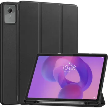 Pouzdro na tablet VSECHNONAMOBIL 126983 LEATHER Zaklápěcí kryt pro Lenovo Idea Tab Plus / Tab K12 černý