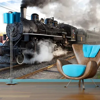 Tapeta Sablio Tapeta Parní lokomotiva - 125x75 cm