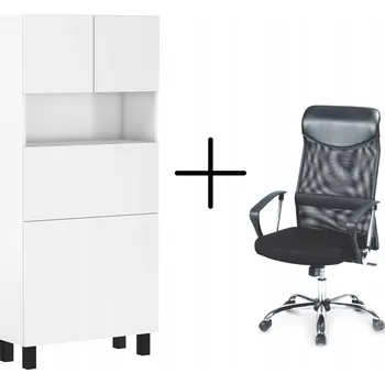 Psací stůl Obdélníkový psací stůl Homlando 80 x 92 x 175 cm bílý