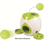 Flamingo Interaktivní hračka na pamlsky s tenisovým míčkem pro psy 29x19x18cm