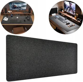 Podložka pod myš Podložka na stůl 100 x 40 cm šedá