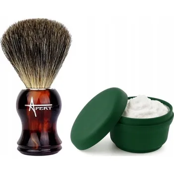 Štětka na holení Štětka na holení z jezevce a mýdlo na holení. Jemné a husté štětiny z jezevce.