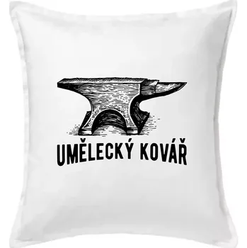Polštář Umělecký kovář - Polštář 50x50 - 50x50 - Pouze potah ( Bílá )