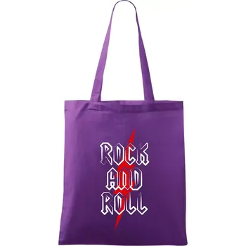Rock and Roll blesk - Taška bavlněná - 42 x 38 cm ( Fialová )