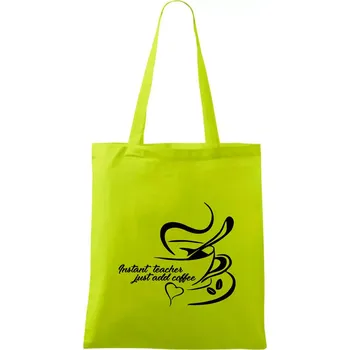 Instant teacher - Taška bavlněná - 42 x 38 cm ( Limetková )