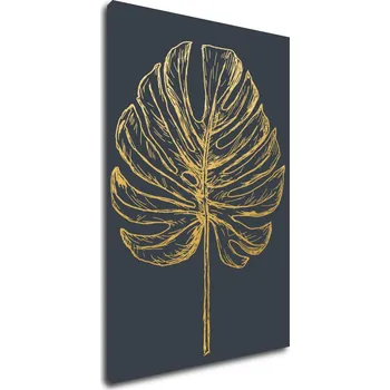 Obraz Impresi Obraz Zlatý kreslený list - 60 x 90 cm