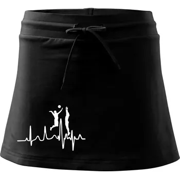 Dámská sukně EKG volejbalisti muži - Sportovní sukně - two in one - L ( Černá )