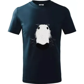 Chlapecké tričko Barzoj čumák (Moňas) - Tričko dětské bavlněné - 134 cm/8 let ( Námořní modrá (velmi tmavá - téměř černá) )